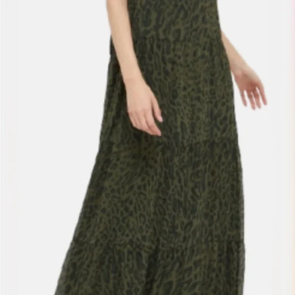 Ralph Lauren Green and Black Maxi Dress - Picture 6 of 8